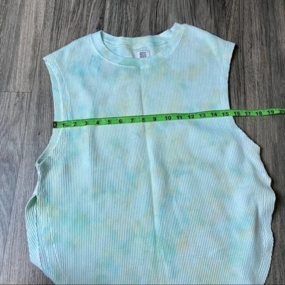 BDG Urban Outfitters Tie Die Waffle Knot Tank Top Light Blue Women’s Small* NWT - Picture 3 of 10